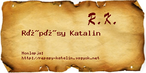 Répásy Katalin névjegykártya